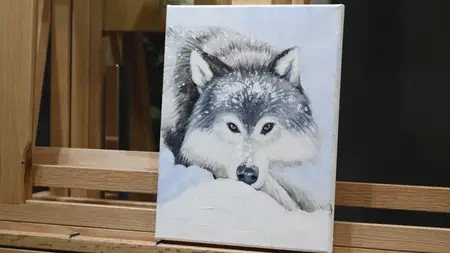 How to Paint a Wolf in Snow Step-by-Step
