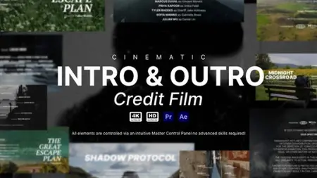 VideoHive - Intro & Outro Credit Film - 58890389