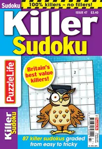 PuzzleLife Killer Sudoku - July 2025