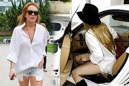 Lindsay Lohan - Lunch Philippe in LA 9-16-10