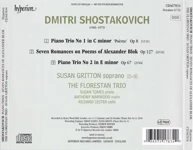 The Florestan Trio, Susan Gritton - Dmitri Shostakovich: Piano Trios Nos. 1 & 2; Seven Romances, Op. 127 (2011)