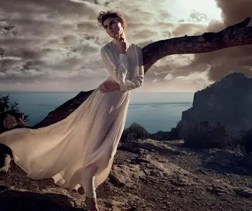 Maryna Linchuk by Vincent Peters for Harper’s Bazaar UK September 2015