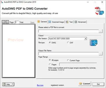 AutoDWG PDF to DWG Converter Pro 2019 v3.91 Portable