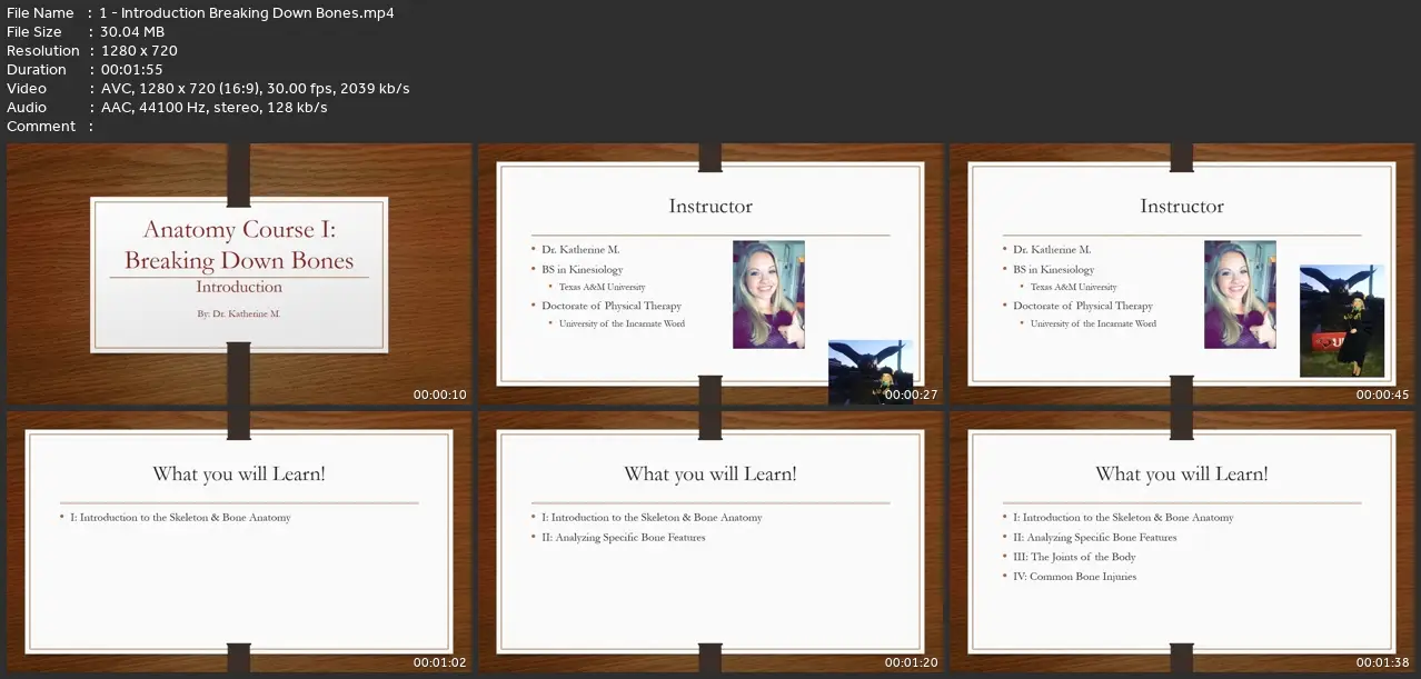 Anatomy Course I: Breaking Down Bones