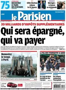 Le Parisien + Cahier Paris du Samedi 29 Septembre 2012