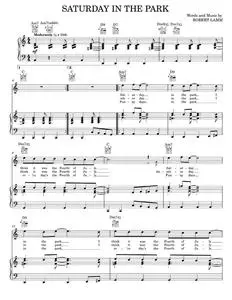 Saturday in the park - Chicago (Piano-Vocal-Guitar)