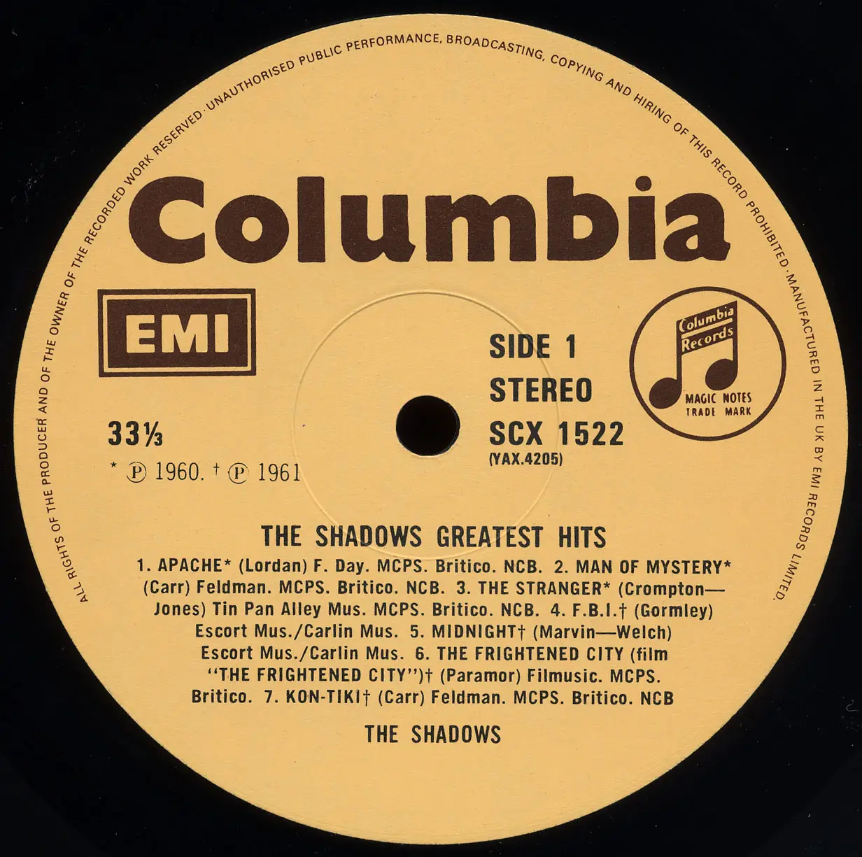 The Shadows - Greatest Hits (1963) 24-bit/96kHz Vinyl Rip