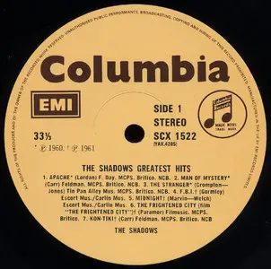 The Shadows - Greatest Hits (1963) 24-bit/96kHz Vinyl Rip