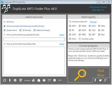 TriSun Duplicate MP3 Finder Plus 8.0 Build 014 Multilingual