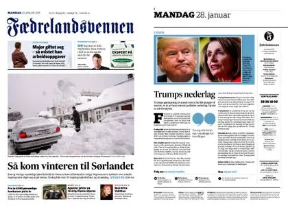 Fædrelandsvennen – 28. januar 2019