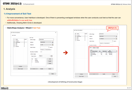 midas GTS NX 2021 version 1.1