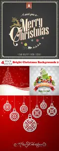 Vectors - Bright Christmas Backgrounds 2