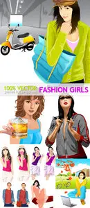 Stock Vector - Fashion Girls