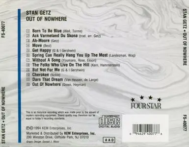 Stan Getz - Out of Nowhere (1960/1994)