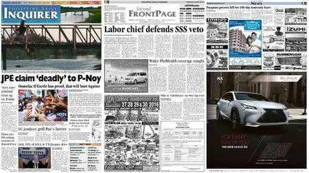 Philippine Daily Inquirer – January 20, 2016