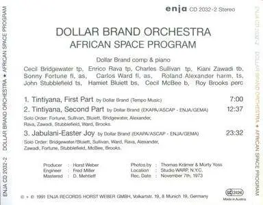 Dollar Brand - African Space Program (1974) {Enja}