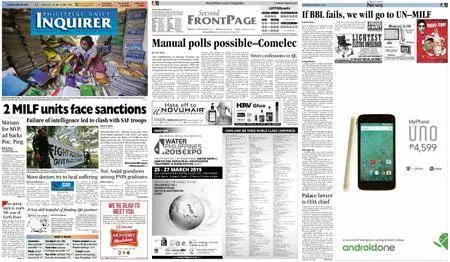 Philippine Daily Inquirer – March 26, 2015