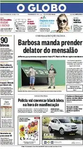 Jornal O Globo - 22 de fevereiro de 2014 - Sábado