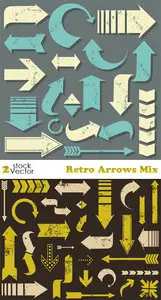 Vectors - Retro Arrows Mix