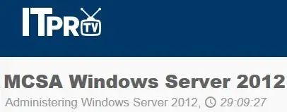 ITrpo - MCSA Windows Server 2012: Administering Windows Server 2012