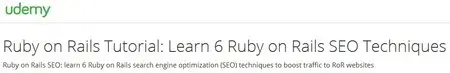 Ruby on Rails Tutorial: Learn 6 Ruby on Rails SEO Techniques