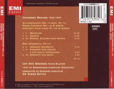 Leif Ove Andsnes, Simon Rattle - Brahms: Piano Concerto No. 1, Intermezzi op. 117 (1998)