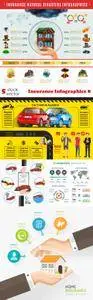 Vectors - Insurance Infographics 8