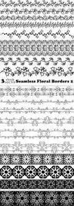 Vectors - Seamless Floral Borders 2