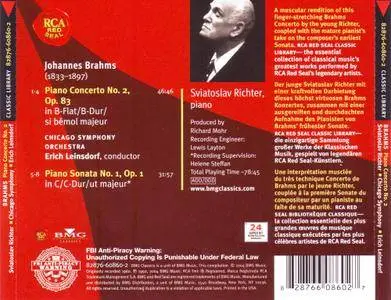 Sviatoslav Richter - Brahms: Piano Concerto No.2, Piano Sonata No.1 (2004)