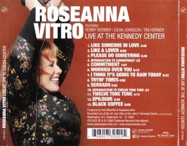 Roseanna Vitro - Live at The Kennedy Center (2006) {Repost}