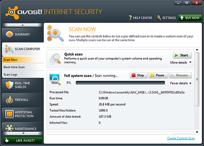 Avast! Internet Security 6.0.1367