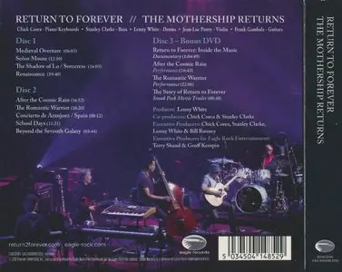 Return To Forever - The Mothership Returns (2012) [2CD+DVD] {Eagle Records}