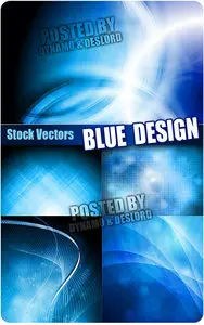 Blue vector design - Stock Vectors