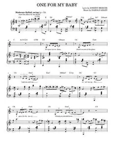 One For My Baby (And One More For The Road) - Come Fly Away Musical, Frank Sinatra (Piano Vocal)