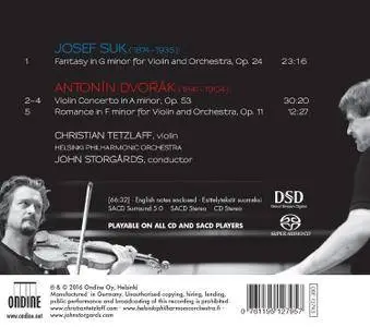 Christian Tetzlaff, Helsinki PO, John Storgards - Antonin Dvorak: Violin Concerto, Romance; Josef Suk: Fantasy (2016)