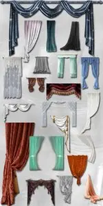Curtains and Draperies PNG Files