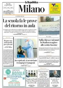 la Repubblica Milano - 25 Agosto 2020