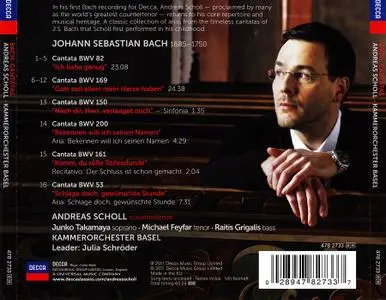 Andreas Scholl, Julia Schröder, Kammerorchester Basel - Johann Sebastian Bach: Cantatas (2011)