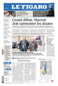 Le Figaro du Mardi 15 Janvier 2019