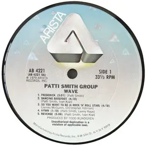 Patti Smith Group - Wave (US Original) Vinyl rip in 24 Bit/96 Khz + CD-format 
