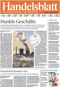 Handelsblatt vom Donnerstag, 06. November 2014