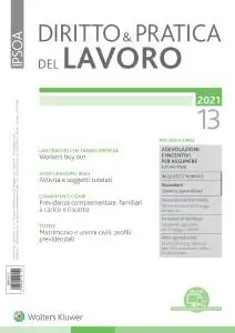 Diritto e Pratica del Lavoro N.13 - 3 Aprile 2021