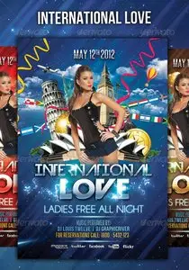 GraphicRiver International Love - Flyer Template