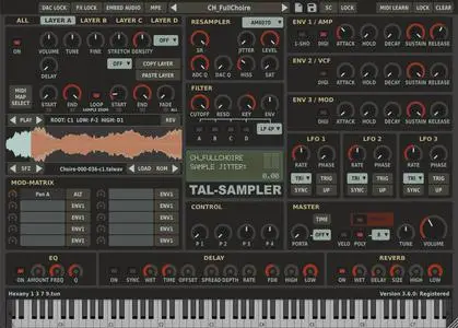 Togu Audio Line TAL-Sampler v4.3.7 (win/macOS/Linux)