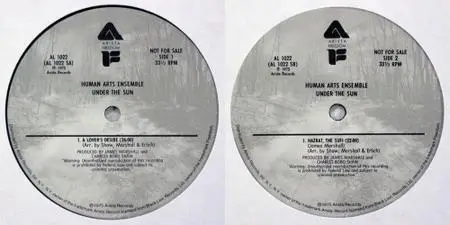 Human Arts Ensemble - Under The Sun (vinyl rip) (1974) {1976 Arista Freedom}