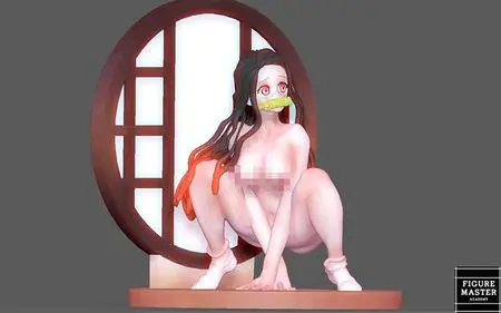 Nezuko Sit Naked Nude Hentai Demon Slayer Kimetsu Sexy Girl Anime