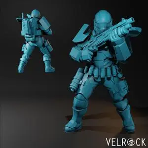 Velrock Art - Tempest Guardsman Heavy and CQC