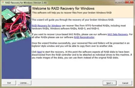 Runtime RAID Recovery for Windows 2.41