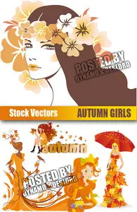 Stock Vectors - Autumn Girls