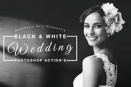 CreativeMarket - Black & White Wedding Actions